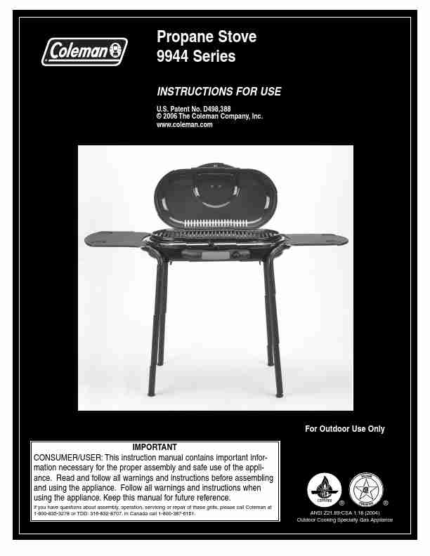Coleman Gas Grill 9944 Series-page_pdf